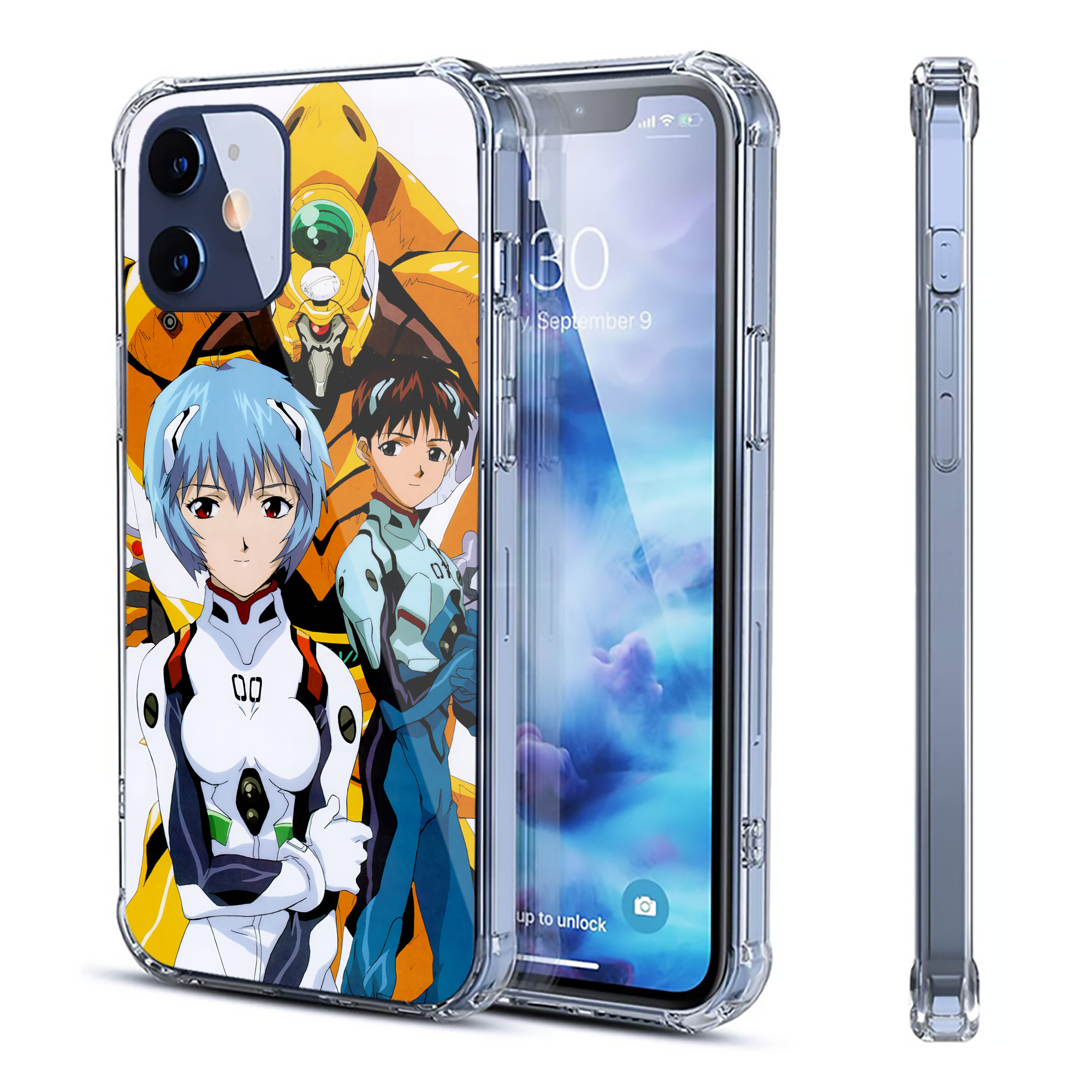 （画像用） EVA 新世紀エヴァンゲリオン 【iPhone 12シリーズ対応】透明スマホケース（クリアソフトケース）